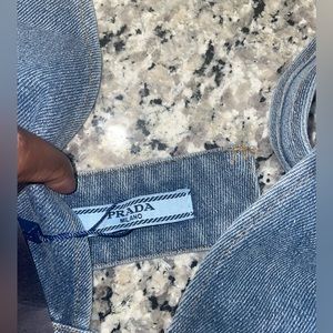 Prada denim’s bralette